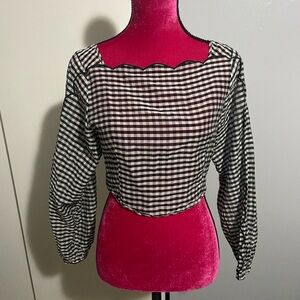 Kate spade plaid blouse shirt 4